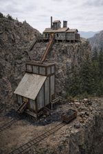 Mine on a Cliff (OO Gauge) Model Railway Scenery ￼￼