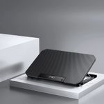 Aluminum Alloy Laptop Cooler Stand with Powerful Cooling Fans Gaming Fits 11-16"