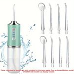 Cordless Dental Water Flosser Jet Tips Floss Oral Cleaner Irrigator Teeth