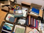 Worldwide Stamp Junkey sorting boxes 8kg +++ per box see description