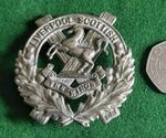 100% ORIGINAL WWI 10TH BATTALION, LIVERPOOL SCOTTISH CAP BADGE. SEE DESCRIPTION.