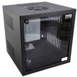 Wall Mounted Data Cabinet Small 10 inch SOHO Networking Small 6U 300mm Black