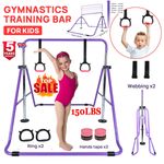 Kid Gymnastics Kids Horizontal Bars Training Kip Bar Adjustable Gym Equipment