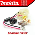 Genuine Makita BGA450 BGA452 DGA452 Brush Holder + Caps & CB430 Carbon Brushes