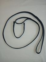 8" Collar Black Cloth Half-check Show lead (Martingale) 8mm Wide Webbing