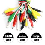 DIY Test Leads Alligator Double-ended Crocodile Clipsp Test Jumper Wire  10PCS**