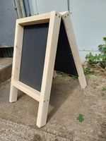 SMALL STURDY HEAVY DUTY A-BOARD WITH CHALKBOARD pavement sandwich menu specials