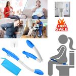 Bottom Toilet Self Wipe Aid Long Handled Wiper Tissue Grip For Pregnant Elderly