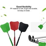 5PCS Plastic Fly Swatter With Retractable Rod Thicken PlantainShaped Fly HG
