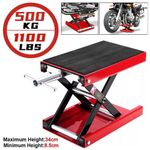 500KG Motorbike Motorcycle Table Bench Workshop Scissor Lift Jack Stand Paddock