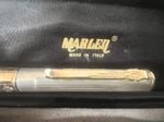 Marlene Fountain Pen Solid 925 SILVER And Gold Plated Nib 7