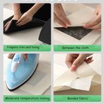 60M Hemming Web Tape Clothing Repair Hem Turn Up Trouser Pants Iron