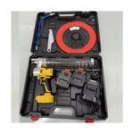 10000PSI Electric Grease Gun Kit Cordless 2 Batteries LED Light Heavy Duty Tool