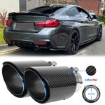 For 4 Series F32 F33 2.5" Inlet 3.5" Outlet Carbon Fiber Exhaust Tail Pipe Tip