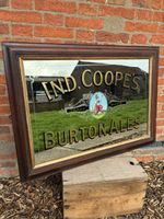 Rare Original Ind Coope Burton Ale Advertising Mirror