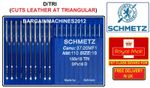 SCHMETZ DPX16D 135X16TRI CANU37:20MF1SIZE110/18 INDUSTRIAL SEWING MACHINE NEEDLE