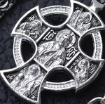 Eastern Orthodox Silver 925 Body Prayer Celtic Cross Christian handmade Blessed