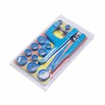Watch Press with 12 Dies Manual Watch Case Press Set Easy to Use for Bench Work