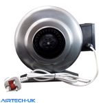 Inline Duct Extractor Hydroponics Bathroom Fan Industrial Steel Body All Sizes