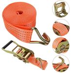 1x Ratchet Straps Tie Down 50mm X6 Meter 2 tons Heavy Duty Claw Lorry Lashing ✅