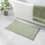 Signature Noodle Bath Mat Supersoft & Quick-Dry Bathroom Mat 50 x 80cm -  Sage