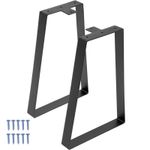 Trapezoidal Metal Table Leg Sturdy Heavy Duty Metal Table Legs Easy to Install