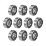 10pcs 6000-2RS 10x26x8mm Deep Groove Ball Bearings Z2 Double Sealed Chrome Steel