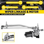 For Citroen C3 II 2009-2015 Front Windscreen Wiper Linkage with Motor 9683622580