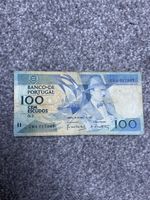 Portugal 100 Escudos Banknote 1988 Fernando Pessoa Banco de Portugal