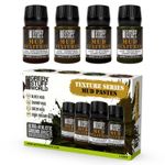 Green Stuff World Mud Textures Set 30ml x4 Black Swamp Green Brown Base Diorama