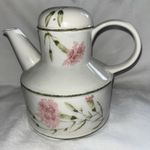 Midwinter Pottery Vintage Tea Pot Stonehenge Invitation Pink Carnation 