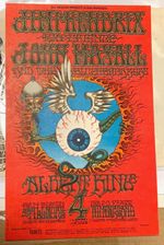 JIMI HENDRIX EXPERIENCE 1968 FILLMORE BALLROOM BILL GRAHAM POSTCARD BG-105 -N/M