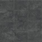 Dark Grey Stone Effect Vinyl Flooring Felt Back Lino Kitchen Bathroom 2m 3m
