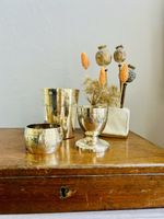 French Silver Plated Breakfast/Christening Set.Cup, Egg Cup, Napkin Ring.Stamped
