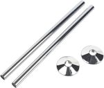 2 X 15mm X 300mm CHROME RADSNAPS PIPE COVERS COLLARS FOR BATHROOM RADIATORS