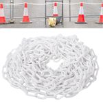 Barrier Plastic Chain 6mm Dia Parking Line 5/10/15/25m Warning Link Fence Chain
