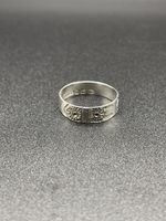 1884 Antique Victorian Belt Buckle Ring. Size P-P1/2