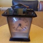 Vintage Brass Seth Thomas 2 Jewel Carriage Mantel Clock  in working order in GC 