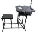 Shooting Table Bench Rest Rifle Target Range Gun Rest with Padded Seat Chair