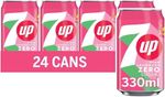 7UP Zero Pink Lemonade, 330ml can (Pack of 24) | UK Free And Fast Dispatch