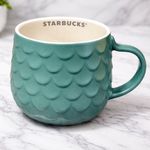 Starbucks 2026 Siren Scale Mug Teal Ceramic – New Edition, AUTHENTIC STARBUCKS