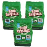 3 x 1kg DRI PAK SODA CRYSTALS MULTI PURPOSE CLEANER LAUNDRY AID WATER SOFTENER