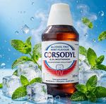 Corsodyl 0.2% Mouthwash Alcohol Free Mint Flavour 300ml Gum Treatment Bleeding