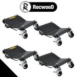 4PCS Car Wheel Dolly RocwooD Premium 6000lbs/2800KG Skate Furniture Car Mover