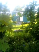 Custom Built Shepherd's Hut 30 Metres from Secluded Beach and in own Garden