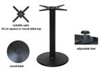 black premium cast iron table base dining restaurant cafe pub - round
