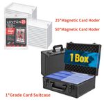 Sports Card Storage Box PSA BGS 6 Slots Holds 130+ Or Magnetic One Touch