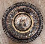 Egyptian detailed engraved plate - wall plate