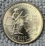 2000 P - US QUARTER - Massachusetts - USA Unites States of America