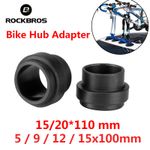 ROCKBROS Adapter Accessories Thru-Axle Bike Hub Adapters 5 Sizes Rubber